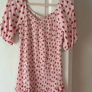 Red and White Jessica Simpson Strawberry dress